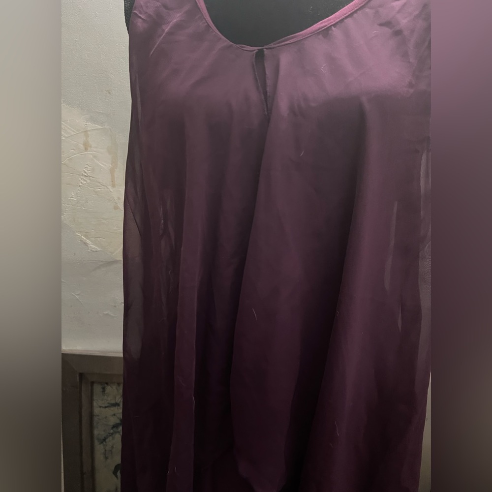 Find Me Plus Purple Sleeveless High Low Dress